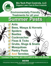 We also control rodent, termite, mosquito and yard insects as well! Flyers Bio Tech Pest Controls Westerly Ri