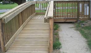 The ada compliant railing offers a variety of advantages when compared to railing without the ada compliance, such as: Custom Built Ada Wheelchair Ramp Contractor Northern Virginia Fairfax Contractor