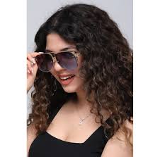 Eyewear Industry Olly Gold Dark-Blue Unisex Güneş Gözlüğü