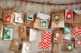 Advent Calendar Hanging On Wall Xmas Bags With Numbers Diy Stock Photo Picture And Royalty Free Image Image 153040230 They are made of reclaimed wood and measure about 13 x 13 in pallet christmas tree.