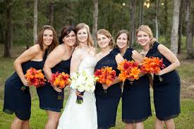 Orange Navy Blue Wedding At Amber Springs Stacy David Navy Orange Weddings Navy Blue Wedding Wedding Colors Red