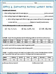 Pin On Adding And Subtracting Rational Numbers