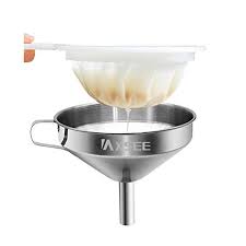 Keep reading and discover if stainless steel will become a thing of the past. Iaxsee 5 Inch Stainless Steel Funnel With Fine Strainer Nylon Mesh Strainer For Sieving Foods And Cooking Funnel Transferring Of Liquid Dry Ingredients Silver 5 Inch Funnel With Strainer Pricepulse
