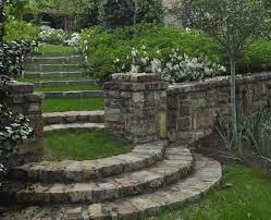 Veggiegardenings Rustic Stone Steps And Grass Landings Steps In Garden English Garden Design Landscape Design Garden Design