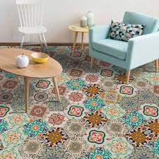 These are the current tiles in our girls' bathroom. Colourful Turkish Hexagon Floor Tiles Self Adhesive Floor Sticker 7 9 X 9 Decal Art Hom Bathroom Wall Stickers Self Adhesive Floor Tiles Flooring For Stairs
