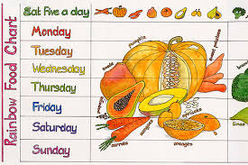 rainbow food chart by liz cook