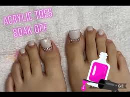 Soaking Off My Acrylic Toes Youtube Is is split down the left side of the nail from free edge to the cuticle and this results in the nail catching on socks or shoes.