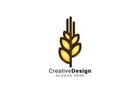Download Wheat Grain Logo Ideas Inspiration Logo Graphic By Yahyaanasatokillah Creative Fabrica SVG Cut Files