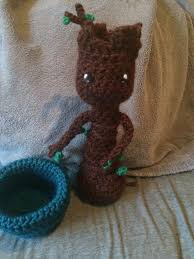 Groot was originally a monster in one of the marvel monster comics and then later, when marvel was trying to figure out what to do with some of their d. Say Hi To Knit Groot Imgur
