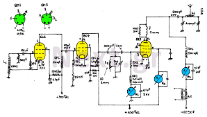 300w Valve Rf Transmitter Circuit Vacuum Tube Electronic Schematics Electronics Circuit