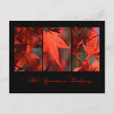 Our templates include editable thanksgiving messages to clients, appropriate for business partners or customers for whom you're grateful because they help your company thrive. Business Thanksgiving Postcards No Minimum Quantity Zazzle