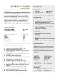 truck driver resume template example