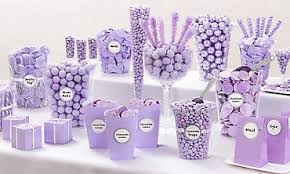 Candy Buffet Supplies Candy Table Station Purple Candy Buffet Lavender Candy Baby Shower Candy