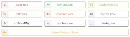Convert back and forth between snake and camel case using python and the re module. Article Archives Easycaseconverter