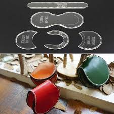 Kits patterns books corter leather. Leathercraft Tools Diy Craft Purse Decoration Bag Pattern Stencil Leather Tool Wallet Template Crafts Gefradis Fr