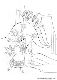 Bed coloring page to color, print or download. Elsa And Anna Jump On The Bed Coloring Pages Printable