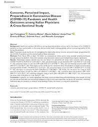 An official in mexico is out of a job over his facebook post about victims of the orlando nightclub shooting. Pdf Concerns Perceived Impact Preparedness In Coronavirus Disease Covid 19 Pandemic And Health Outcomes Among Italian Physicians A Cross Sectional Study