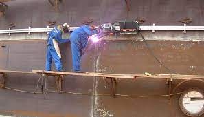 So here's the work process: Api 650 Tank Joint Welding By Casagrande Consultant In Oil Storage Tanks Curitiba Brazil