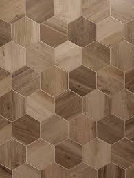 Rubiera Urban Wood Nut 10x11 Hexagon Also Available In 6x36 And 3x14 Planks Wood Floor Texture Wood Hexagon Wood Look Tile