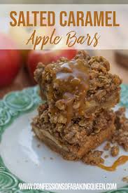 Salted Caramel Apple Bars Recipe Apple Dessert Recipes Apple Bar Recipes Caramel Dessert Recipes