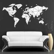 geometrique mappemonde planisphere motif plein planisphere decoration maison mappemonde
