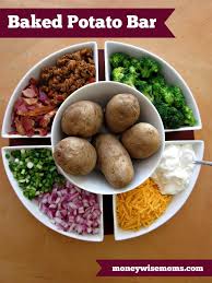 Traditional spuds are not the carb bombs you think—they boast tons of potassium, fiber, vitamin c, and magnesium. 15 Frugal Meals For A Small Grocery Budget Baked Potato Bar Potato Bar Frugal Meals