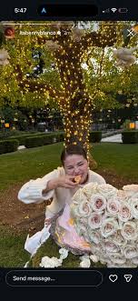 On their first Valentine's Day as husband and wife, Benny Blanco surprised Selena  Gomez with a backyard hotdog date! ❤️🌭🌹 (📷: itsbennyblanco)