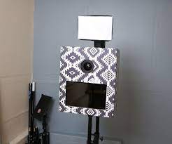 Diy Photo Booth With 10 Cardboard Shell And Wifi Printing And Sharing Espelho