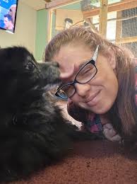 Editing photo of 22-year-old dog Palmar Annabelle