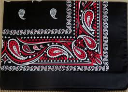 Black And White Paisley Bandana Paisley Bandana 100 Cotton Hair Styling Handkerchief Black Red White Black And Red Red And White Bandana
