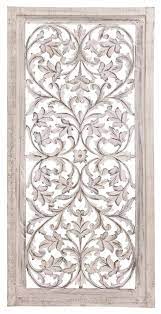 The right table lamp, outwardly sculptural chandelier or understated wall pendant can work wonders for your home. Cream Traditional Floral Mango Wood Wall Decor 36 X 12 French Country Wall Accents By Brimfield May Houzz