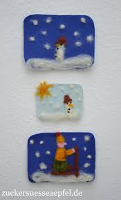 Eine Anleitung Fur Zauberhafte Winterbilder Aus Filz Basteln Winter Grundschule Schneemann Basteln Mit Kindern Winterbilder