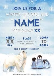 Free Winter Wonderland Birthday Invitation Templates For Word Dolanpedia Invitations Template Happy birthday card | birthday & greeting cards by davia. free winter wonderland birthday