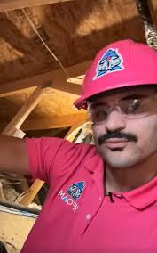 Painting a roof without a hook ladder