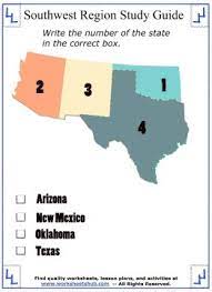 There is a printable worksheet available for download here so you can take the quiz with pen and paper. Worksheets On The Southwest States