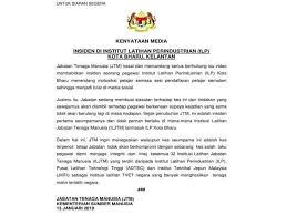 Jabatan pertahanan awam malaysia 3 institut latihan perindustrian kota bharu. Jtm Tidak Kompromi Kes Salah Laku Pegawai