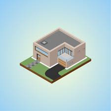 Modern Isometric House Design Vector Artwork Made With Illustrator House Design Games Design Home Hack Modern House Design