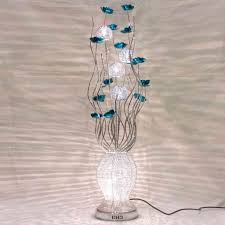 Metal Flower Floor Lamp Flower Floor Lamp Silver Floor Lamp Lamp Decor