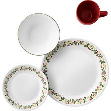 Mugs are made of porcelain or stoneware as noted on the package. Corelle 16 Piece Dinnerware Set Holiday Berries Dinnerware Household Shop The Exchange