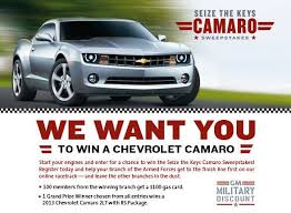 Gm Military Camaro Sweepstakes 2013 Chevrolet Camaro Chevrolet Camaro Camaro