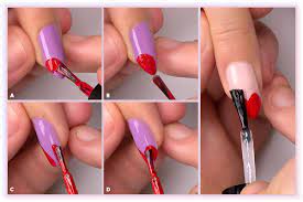 The focus of diy nails is just that; Valentine S Diy Nail Art Heart Shaped French Tips Beautylish