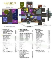 Luxor Casino Property Map Floor Plans Las Vegas Luxor Las Vegas Las Vegas Restaurants Las Vegas