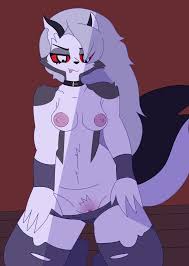 Loona taking off her black panties [helluva boss] (drawinecchi) - Cartoon  Porn