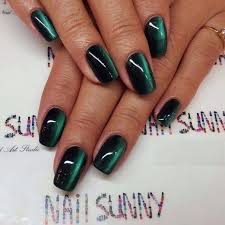 Black And Red Cat Eye Nails Nail Art 2904 Best Nail Art Designs Gallery Bestartnails Com Cat Eye Nails Polish Cat Eye Nails Green Nails
