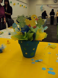 Themed entertainments like baby shower games or photo booths can look even more special with the right. Duck And Frog Centerpieces Frog Baby Showers Turtle Baby Shower Baby Shower Duck