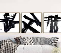 Abstract Black And White Art Prints Triptych Black And White Abstract Abstract Art Prints Set Etsy Black And White Artwork Triptych Wall Art Abstract Art Prints