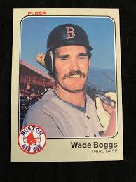⚾ 15 card lot 1984 fleer hall of fame hof boggs murray rice yastrzemski ⚾. Lot Mint 1983 Topps Wade Boggs Rookie 179 Baseball Card Hof Boston Red Sox