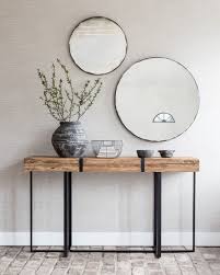Wood And Metal Table Wood Iron Table Mirror Wood And Metal Table Interior Design Living Room Warm Decor