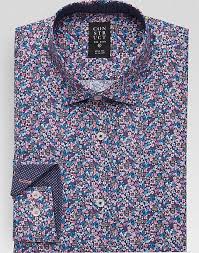Black And White Floral Dress Shirt Mens Construct Purple Floral Dress Shirt Men S Shirts Men S Wearhouse Mens Shirt Dress Floral Shirt Dress Mens Shirts