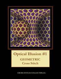 • a main page with embroidery image; Optical Illusion 1 Geometric Cross Stitch Pattern Amazon De Collectibles Cross Stitch George Kathleen Fremdsprachige Bucher